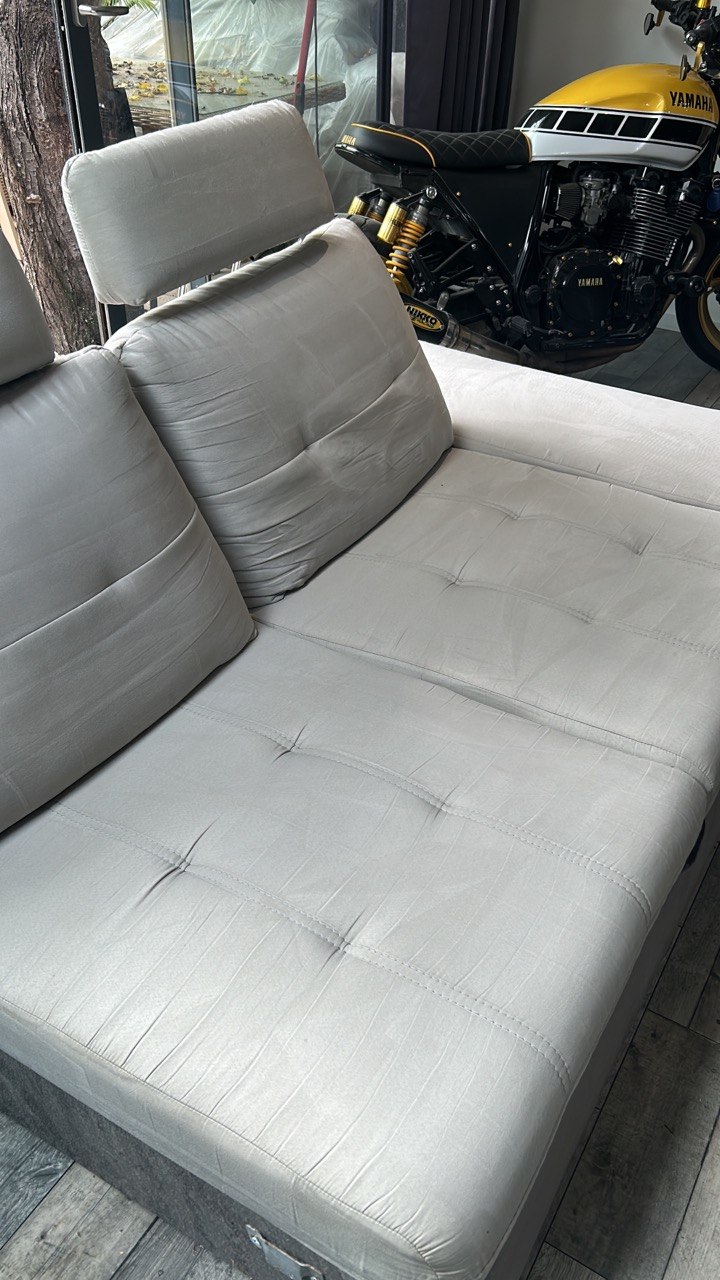 Après nettoyage : Canapé d'angle convertible