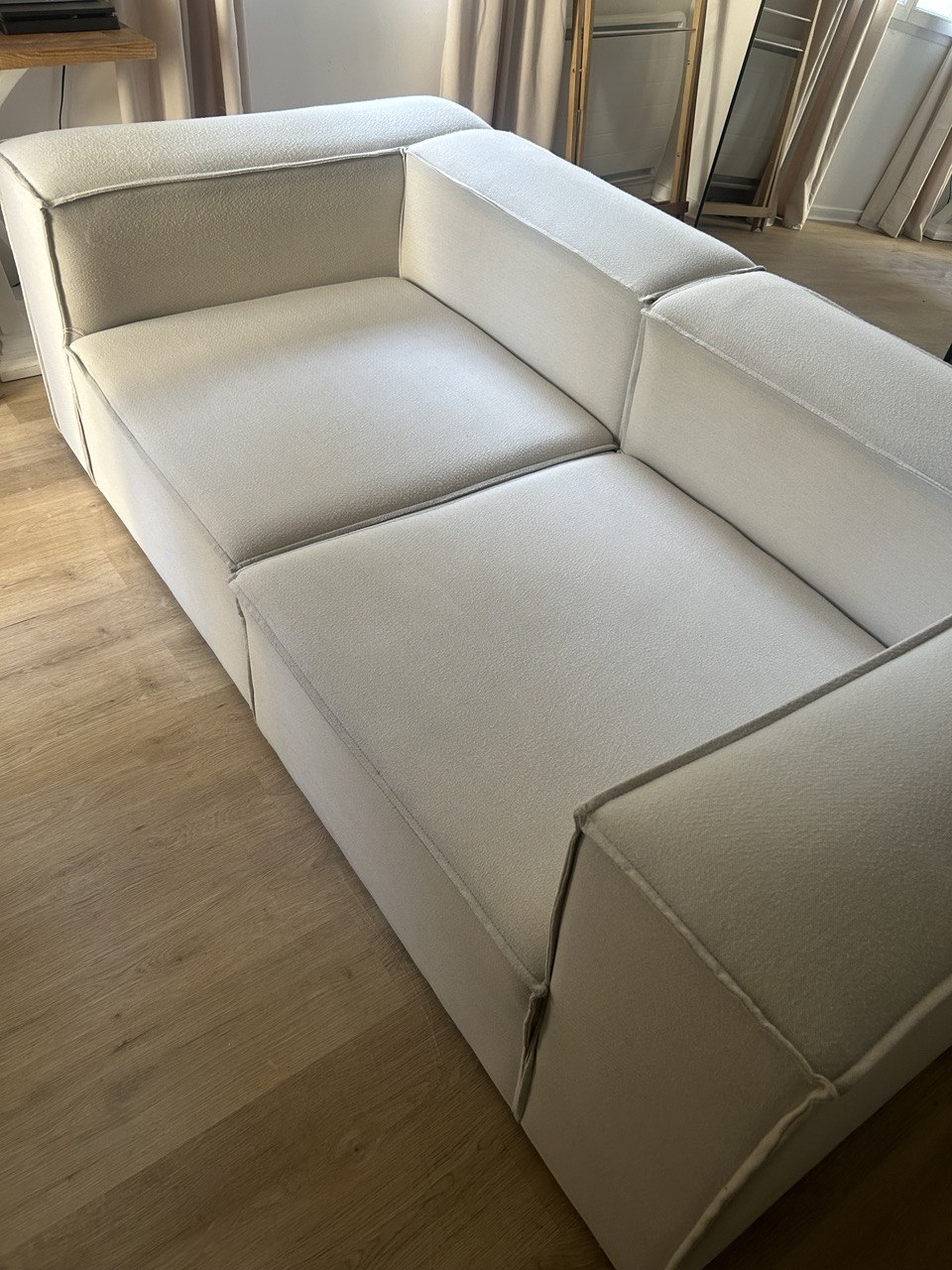 Après nettoyage : Canapé beige