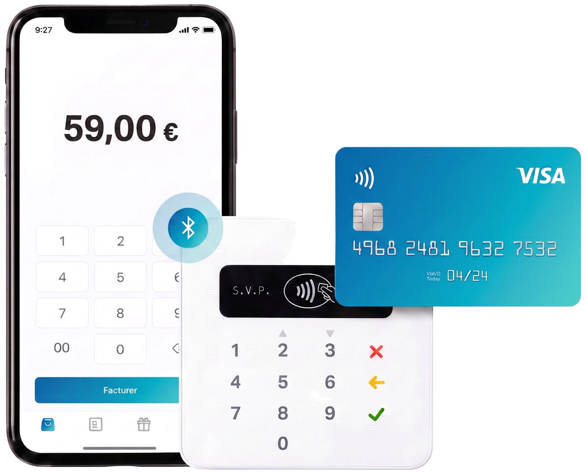 Paiement par téléphone, terminal et carte bancaire